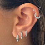Sweet Edge Hoop 3-Piece Earrings Set - EVRYJEWELS