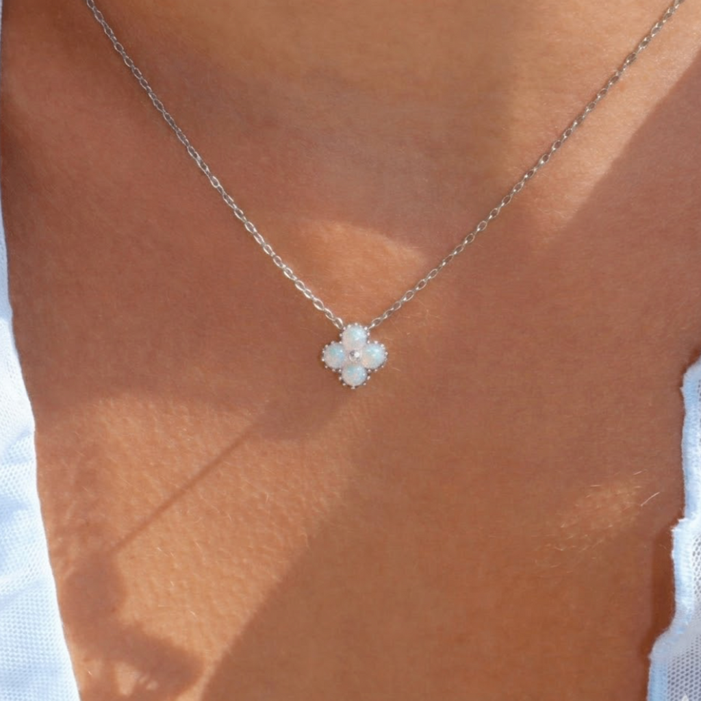 Opal Blossom Necklace - EVRYJEWELS