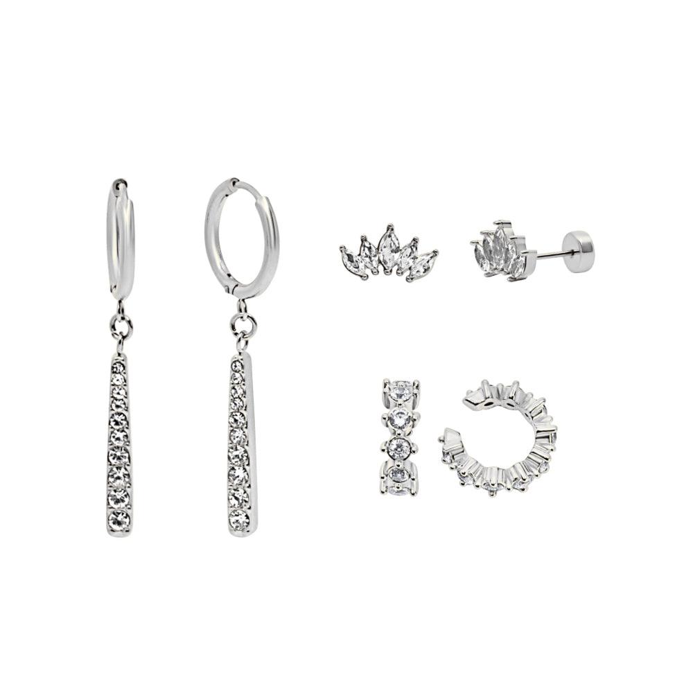 Flat Back Earrings Set Collection - EVRYJEWELS