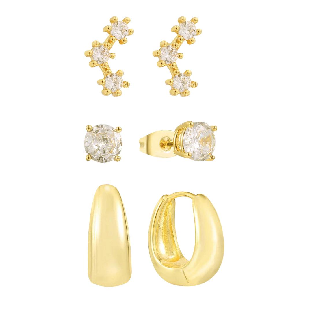 Stars Align 3-Piece Earring Bundle
