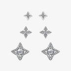 Glitter Pop Stud Earrings 3 Piece Pack
