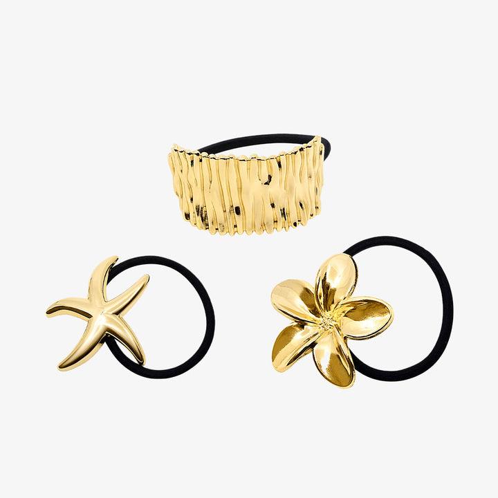 Beach Girl 3-Pack Hair Elastic Set