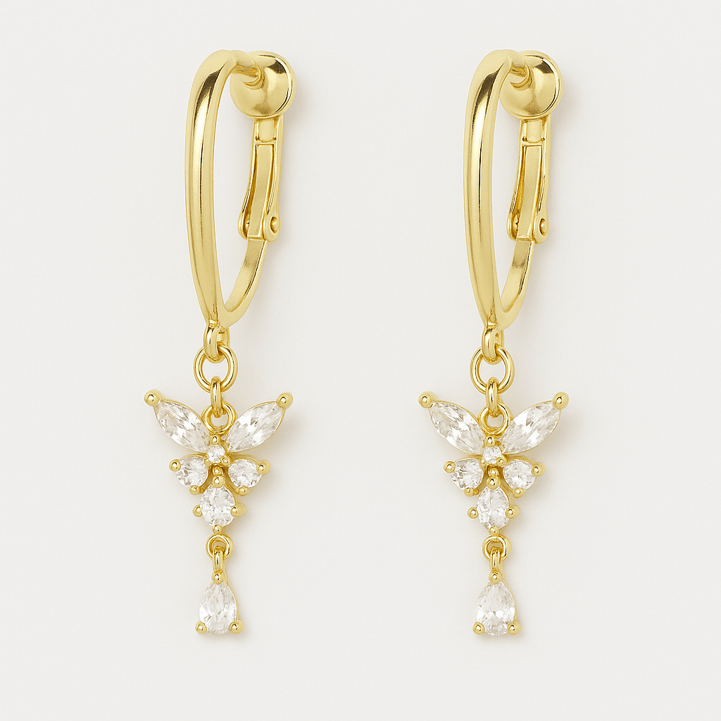 Butterfly Kiss Clip-On Earrings - EVRYJEWELS