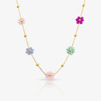 Daisy Pop Necklace & Bracelet 2 Piece Set
