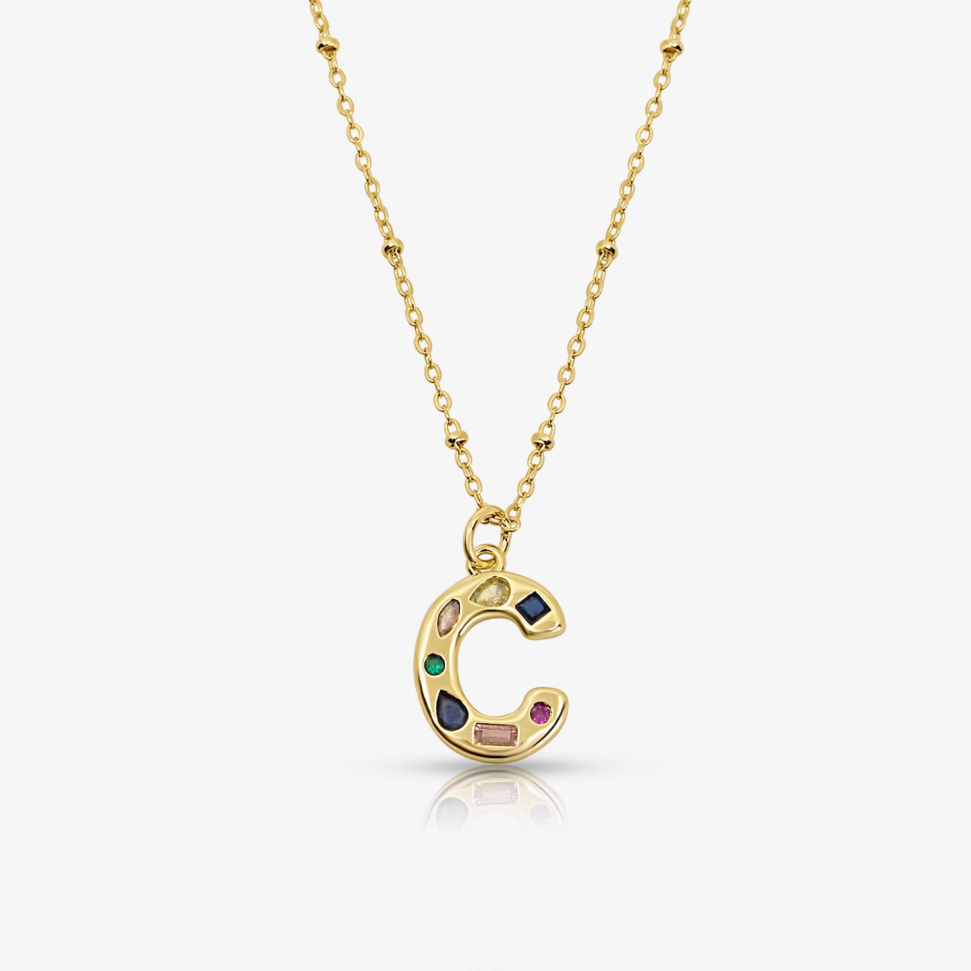 Bright Babe Initial Necklace - EVRYJEWELS