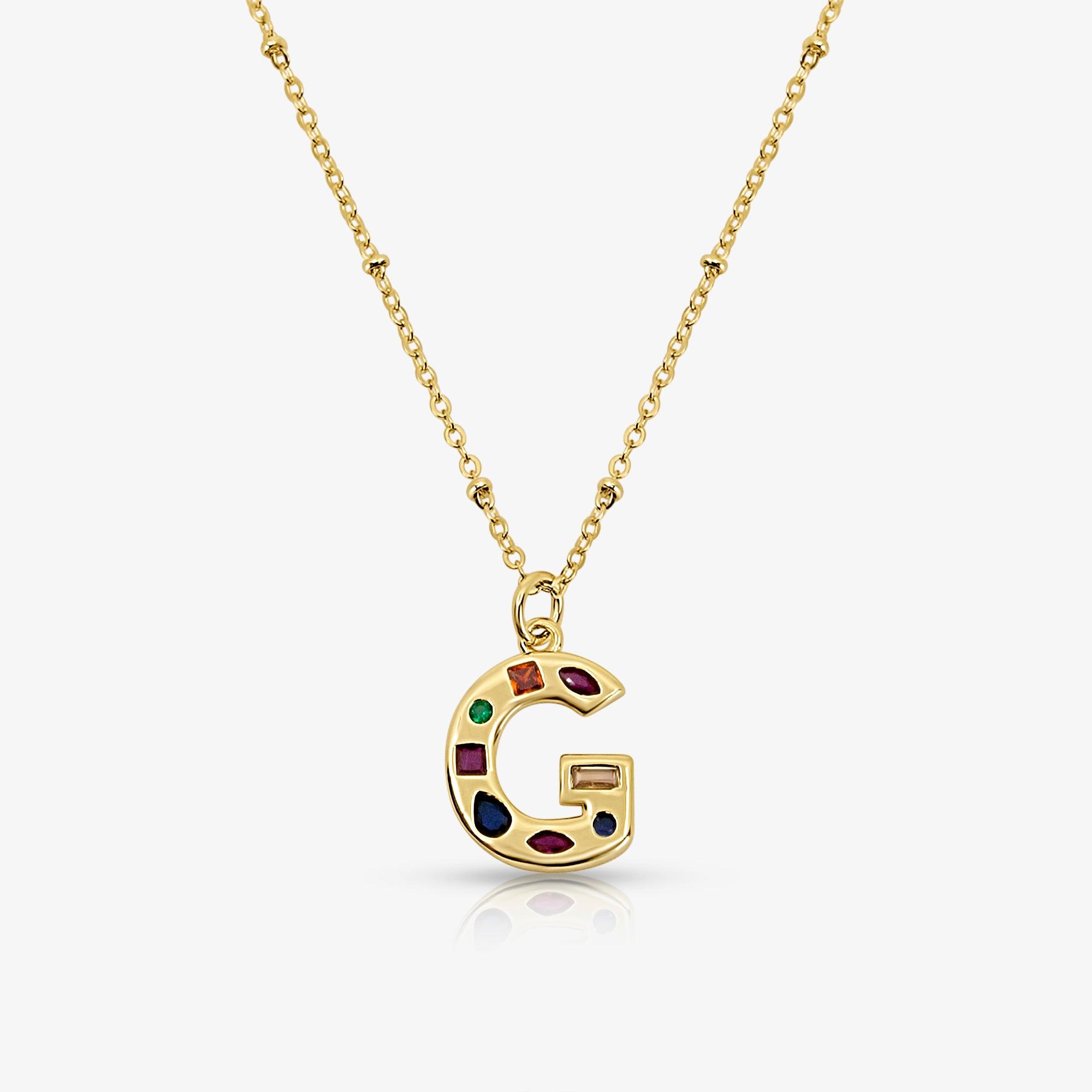 Bright Babe Initial Necklace - EVRYJEWELS