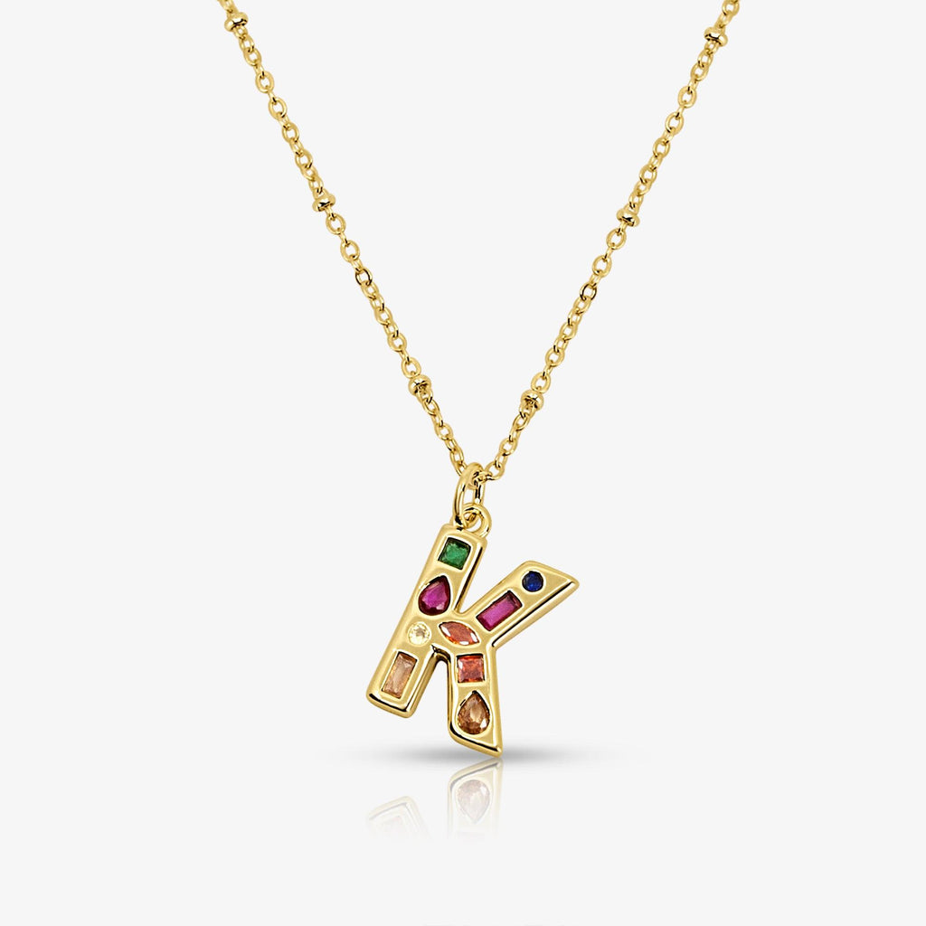 Bright Babe Initial Necklace - EVRYJEWELS