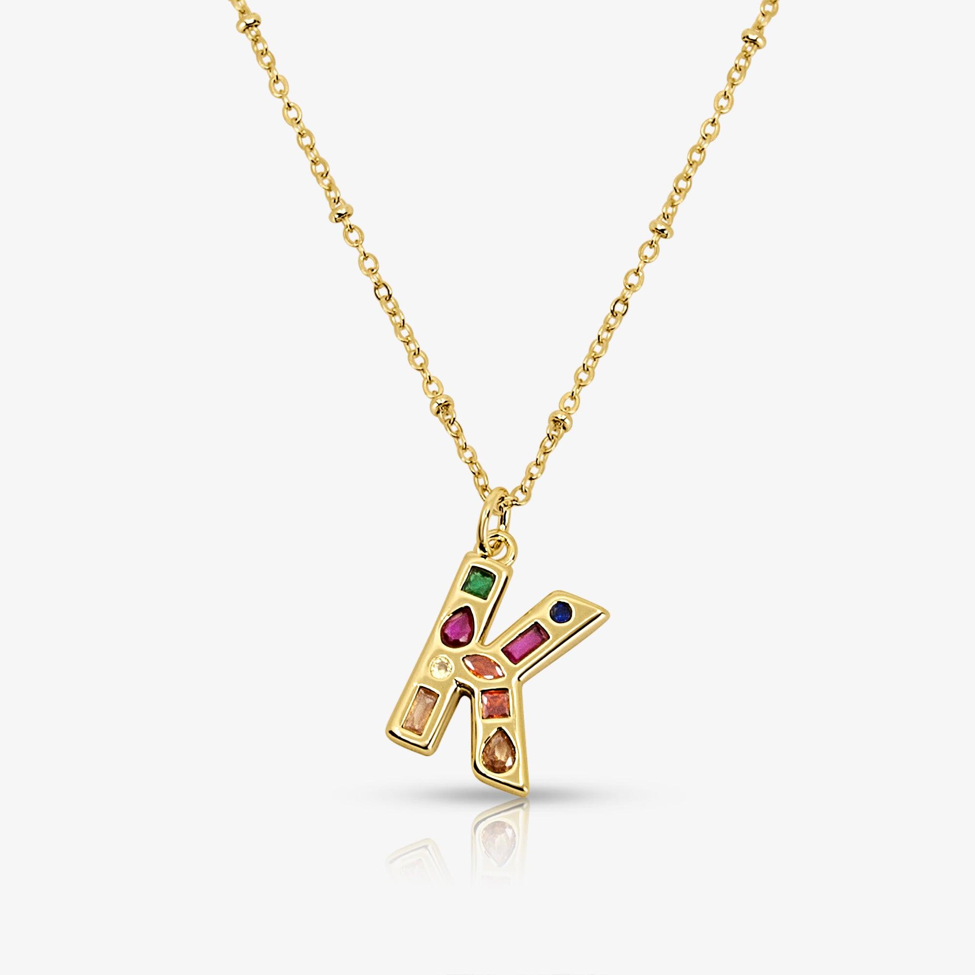 Bright Babe Initial Necklace - EVRYJEWELS