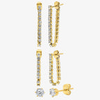 Drop the Link 3 Piece Earring Set