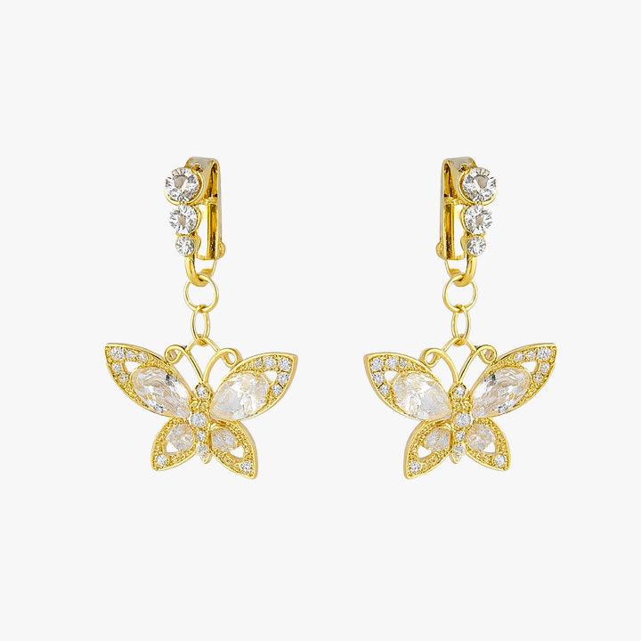 Butterfly Babe Clip-On Earrings - EVRYJEWELS