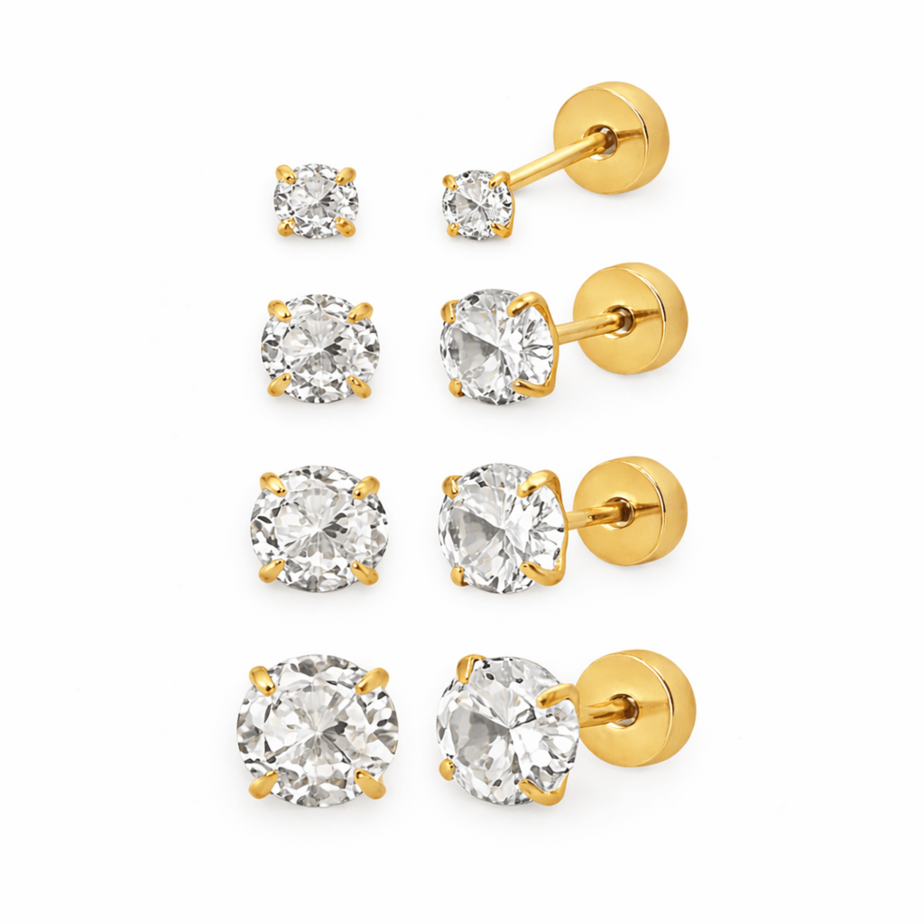 Flat Back Earrings Set Collection