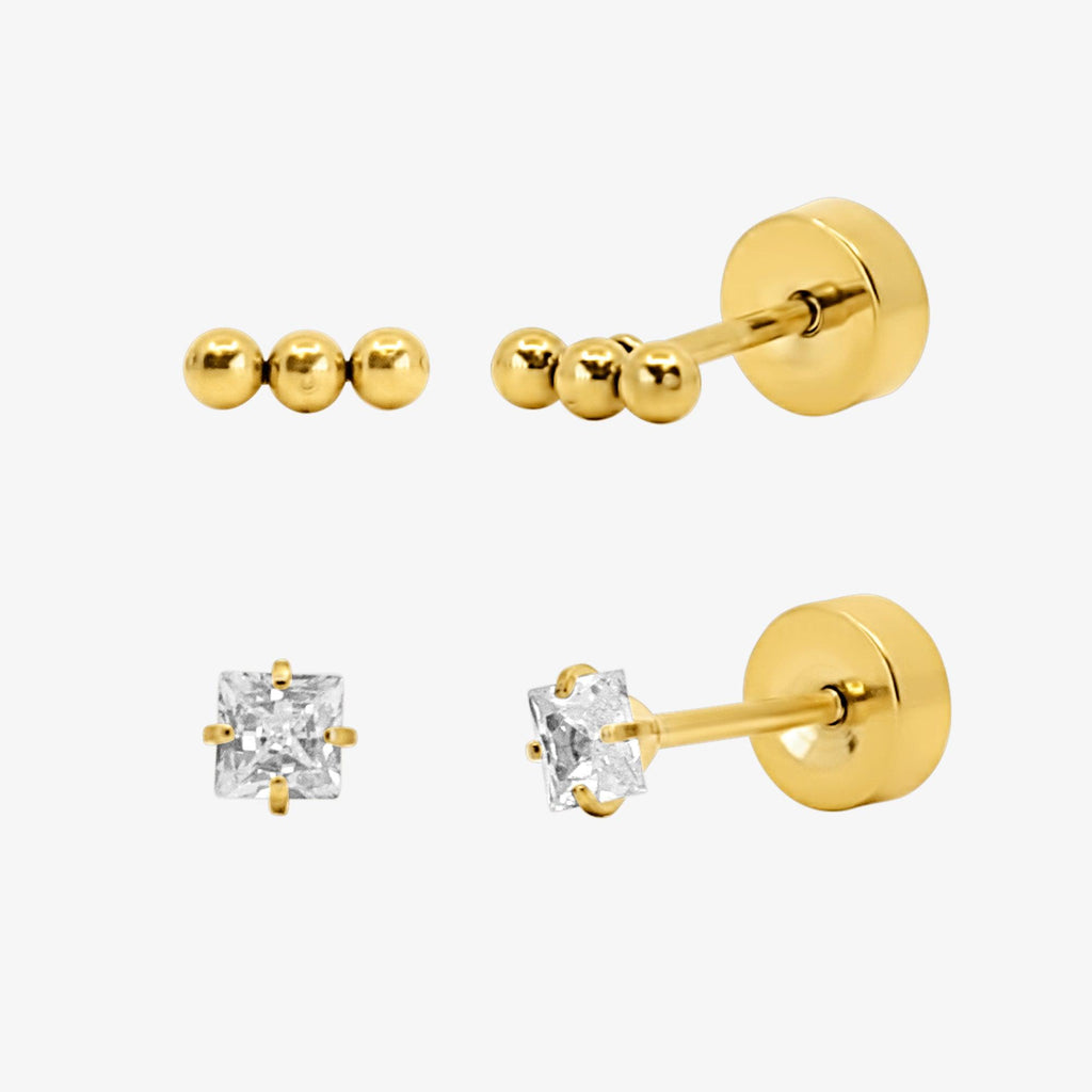 Flat Back Earrings Set Collection - EVRYJEWELS