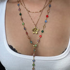 Sunset Glow Rainbow Necklace Set - EVRYJEWELS