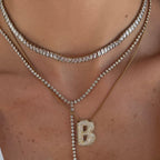 Frost Beam Tennis Choker Necklace