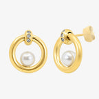 Halo Pearl Earrings