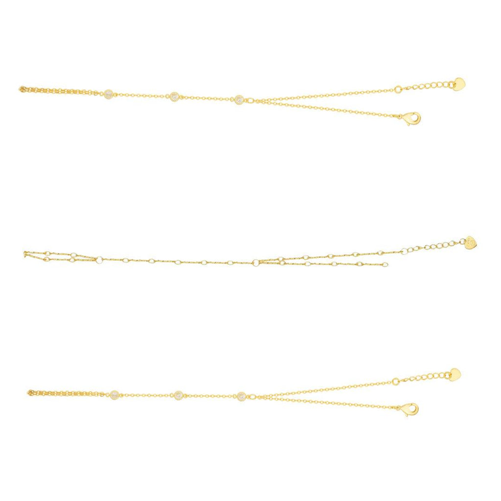 TikTok Shop Viral Hand Chain Bundle : 3 Piece Hand Chain Bundle - EVRYJEWELS