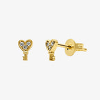 Key To My Heart Earrings - EVRYJEWELS