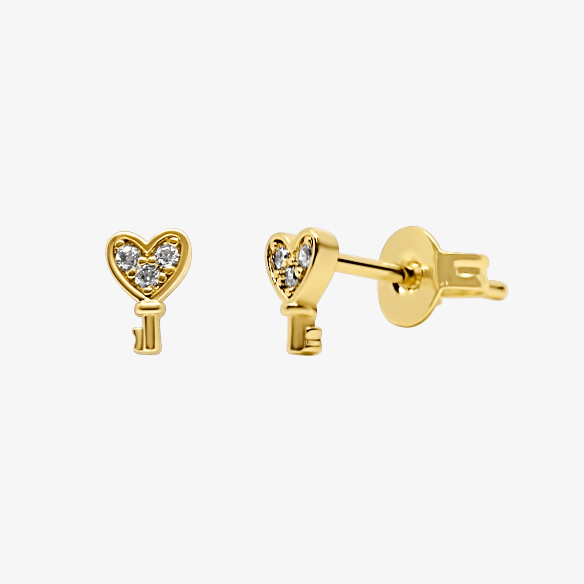 Key To My Heart Earrings - EVRYJEWELS
