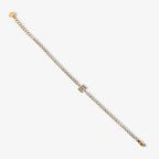 Icy Initial Tennis Bracelet