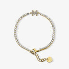 Icy Initial Tennis Bracelet