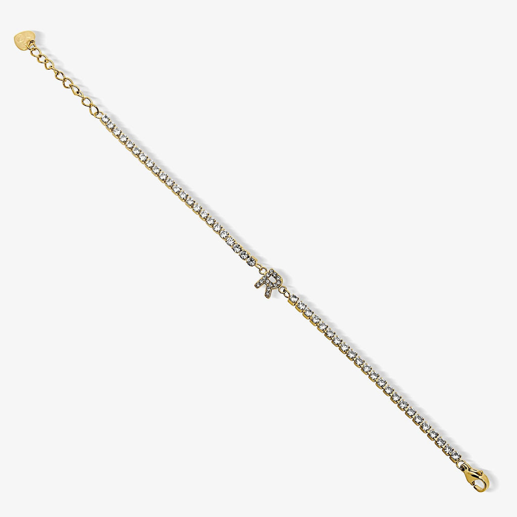 Icy Initial Tennis Bracelet