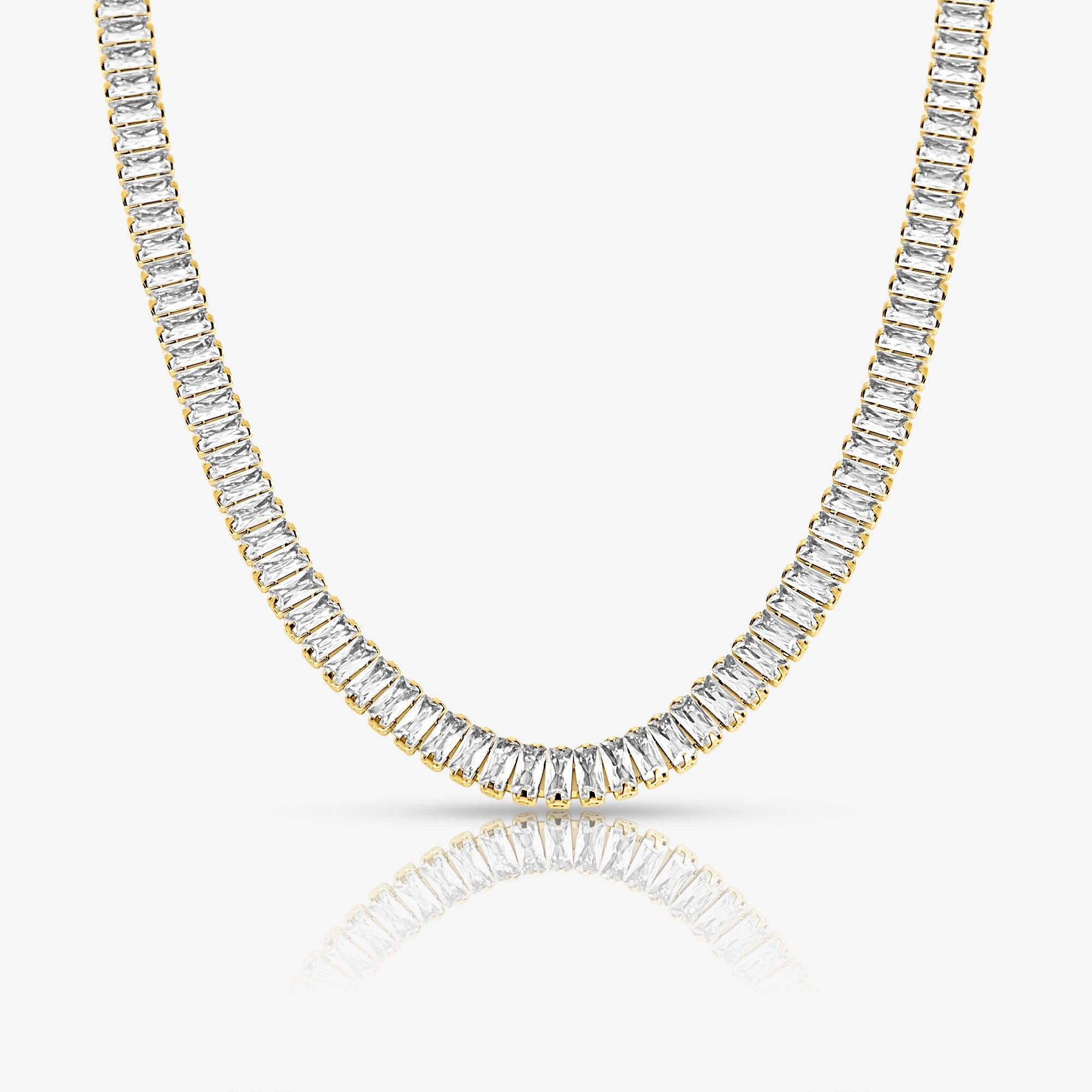 Frost Beam Tennis Choker Necklace