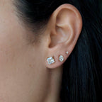 Madonna Square Stud Earrings