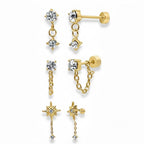 Flat Back Earrings Set Collection - EVRYJEWELS