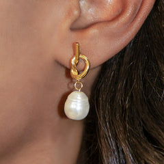 Infinity Pearl Earrings - EVRYJEWELS