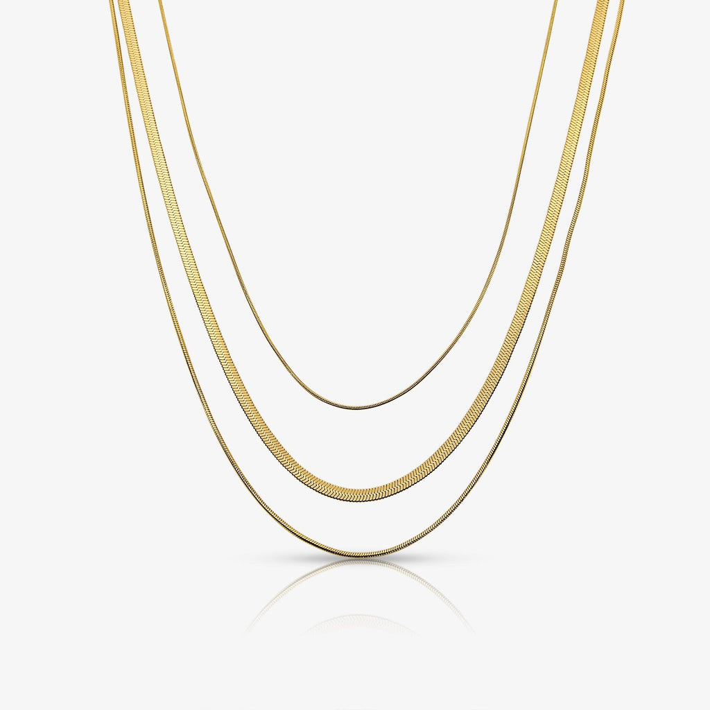 Queen Behaviour Triple Layered Necklace - EVRYJEWELS