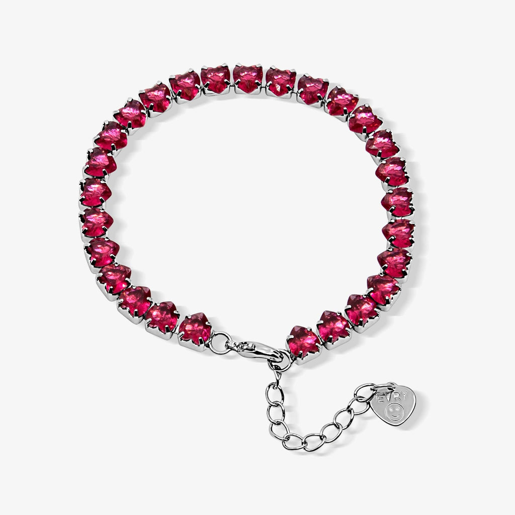 Fergie Heart Tennis Bracelet