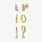 Sweet Sparkle Earrings 3-Pieces Set
