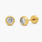 Shine On Flat Back Earrings Gold
