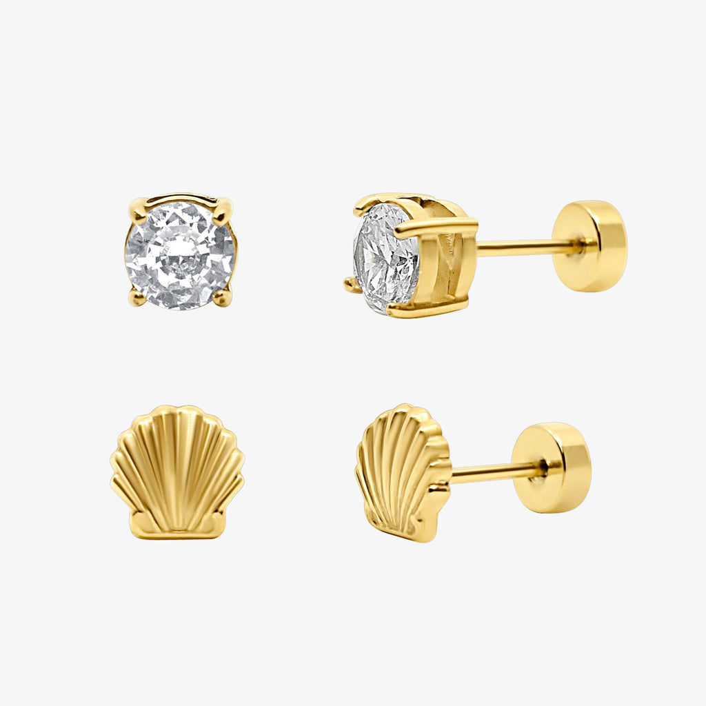 Flat Back Earrings Set Collection - EVRYJEWELS