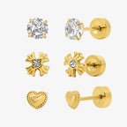 Flat Back Earrings Set Collection - EVRYJEWELS