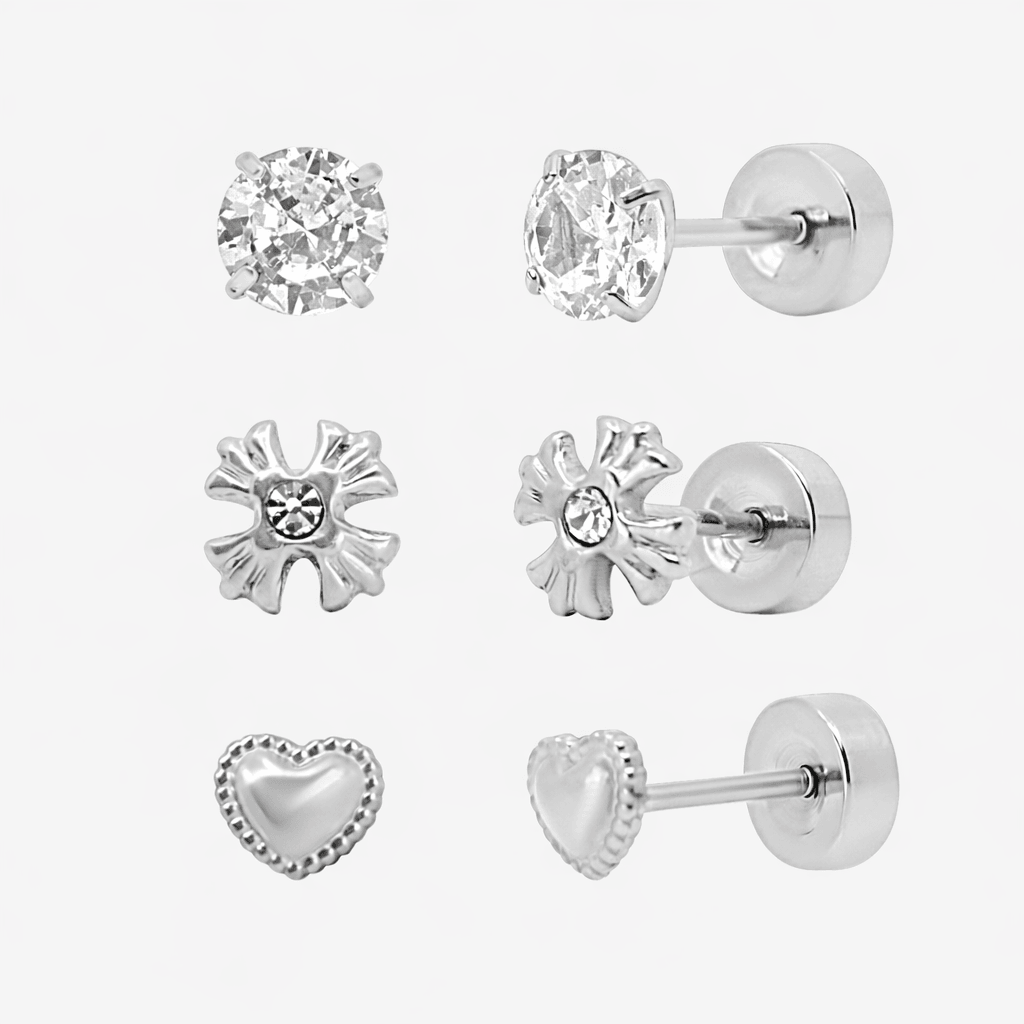 Flat Back Earrings Set Collection - EVRYJEWELS
