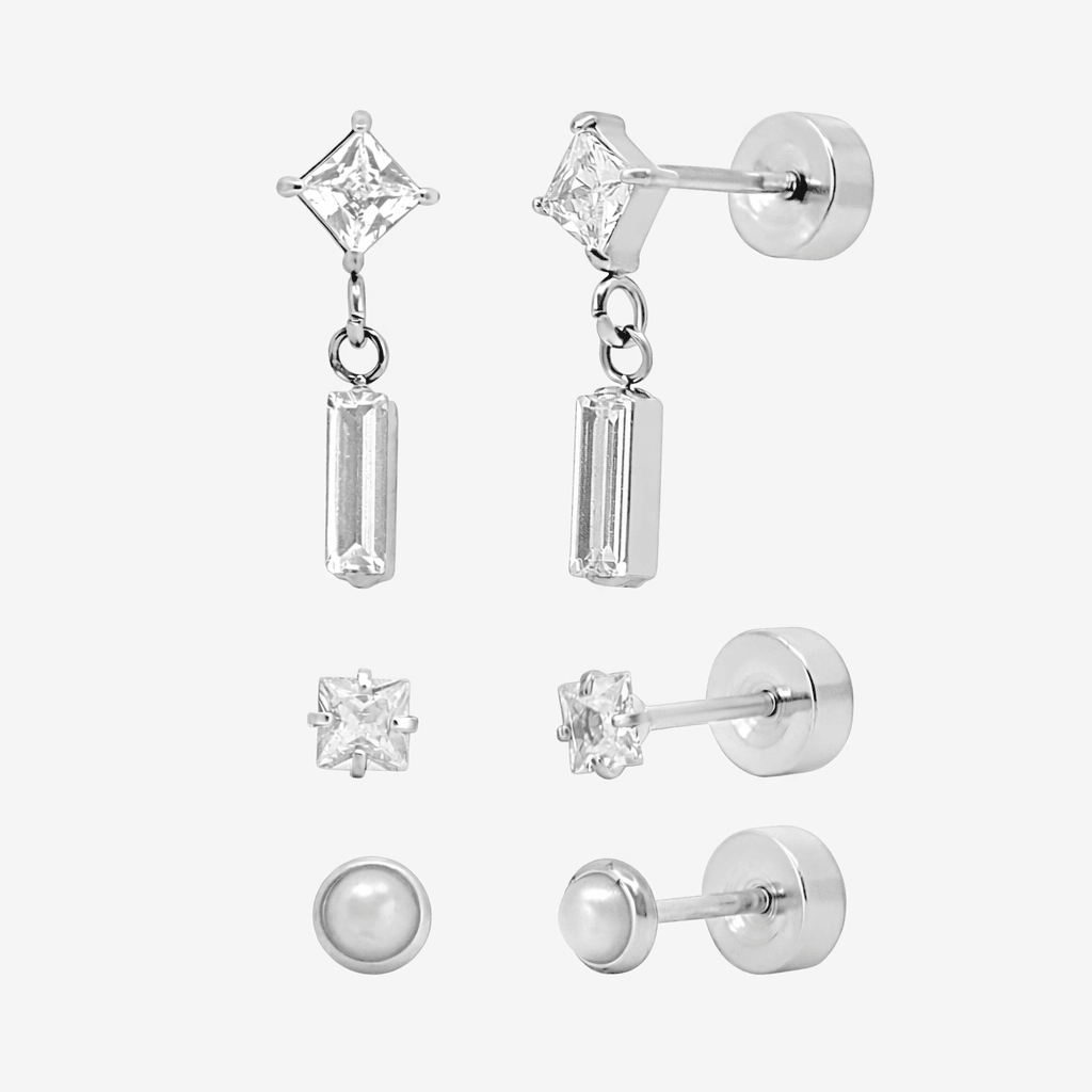 Flat Back Earrings Set Collection - EVRYJEWELS